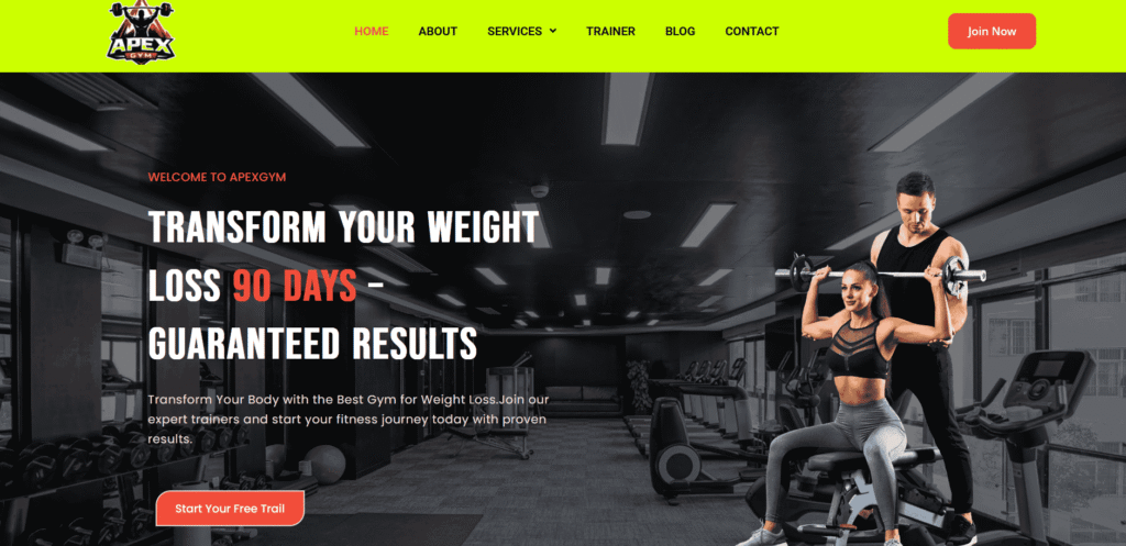 Modern Fitness & Gym Website