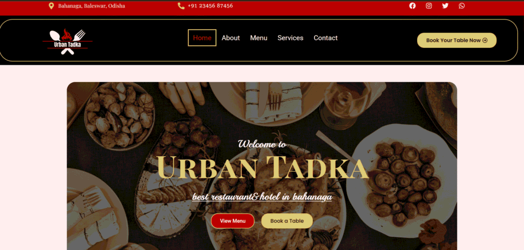 Professional Restaurant Website