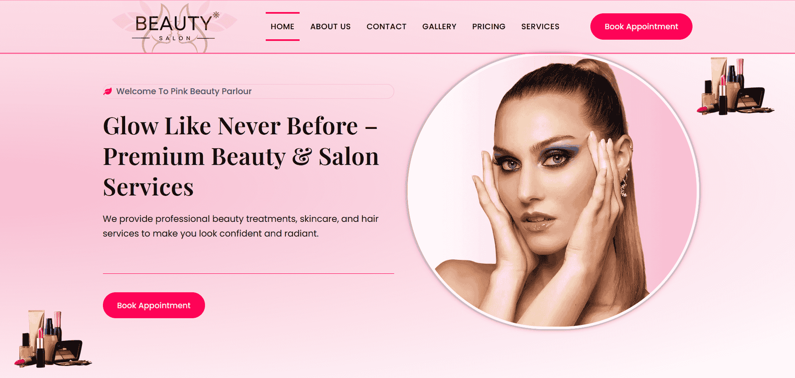 Elegant Beauty Parlour Website